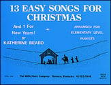 13 Easy Songs for Christmas piano sheet music cover